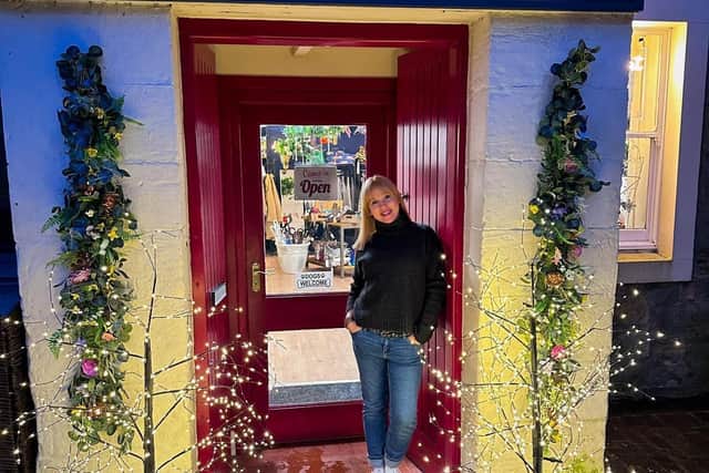Designer Charlotte Giacopazzi launched Tartan Kipper Lifestyle in Kinross High Street at the start of November  (Pic: Zoe Barrie)