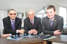 Tommy Wallace, Thomas Wallace Snr and Steven Wallace at a previous Annual Caravan Show
