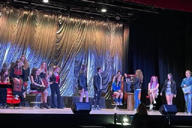 The cast of We Will Rock You on stage in Cupar (Pic: Submitted)