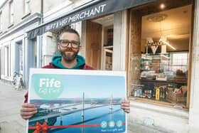 Ross Macauley of Macauley's Fruit and Veg Merchant in Burntisland is one of the local businesses supporting the Fife Gift Card.  (pic: Fife Council)