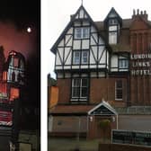 Fire engulfed the former Lundin Links Hotel ten days ago.