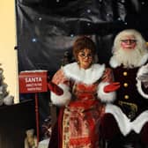 Mrs Claus & Santa entertained visitors in the Santa's Grotto which opened on Saturday. Credit- Fife Photo Agency
