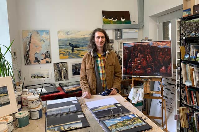 Leo du Feu's studio is now open by appointment at Burntisland station.