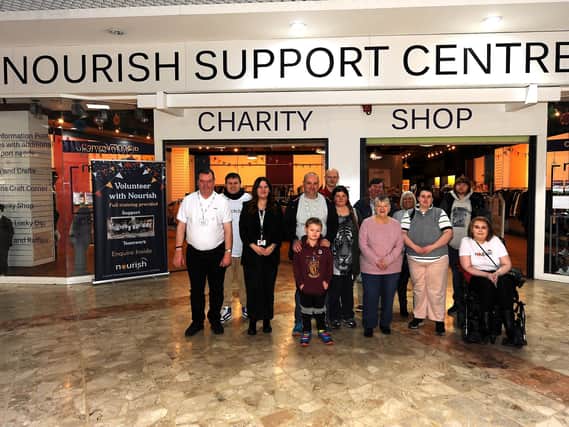 Staff and volunteers at the Nourish Support Centre's charity shop are excited to be opening their doors in the Mercat once again.  (Pic: Fife Photo Agency)