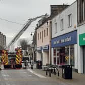 Fire crews at the scene of a High Street blaze at Christmas (Pic: Fife Free Press)