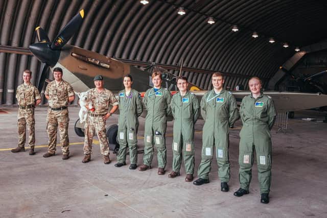 The RAF was able to take the opportunity to show off Battle of Britain aircrafts.