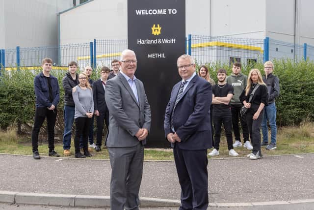 Apprentice induction day at Harland & Wolff in  Methil (Pic: John Gilchrist)