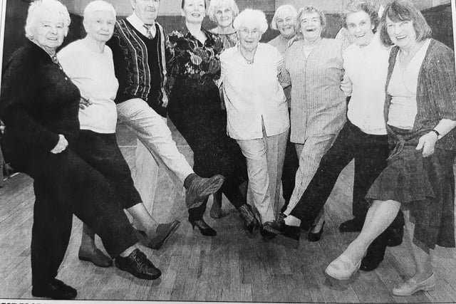 The Grey Panthers meet weekly in Templehall’s Linton Lane Centre and welcome up to 60 people for their dancing dates
DJ Bill Cousins, assistant Rosemary McDonagh are pictured with guests and with organiser Mary Wallace