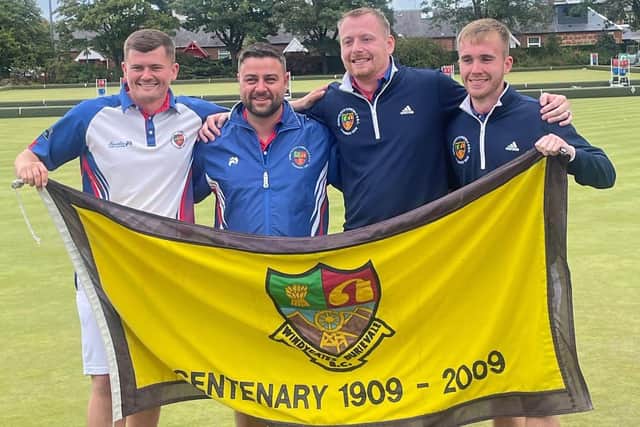 Windygates Bowling Club's gold medal-winning men's four (Pic: Windygates Bowling Club)