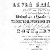 Historical document for the proposed Leven Railway
