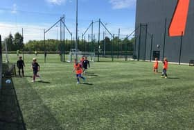 Football pitches at Michael Woods Sports Centre, Glenrothes