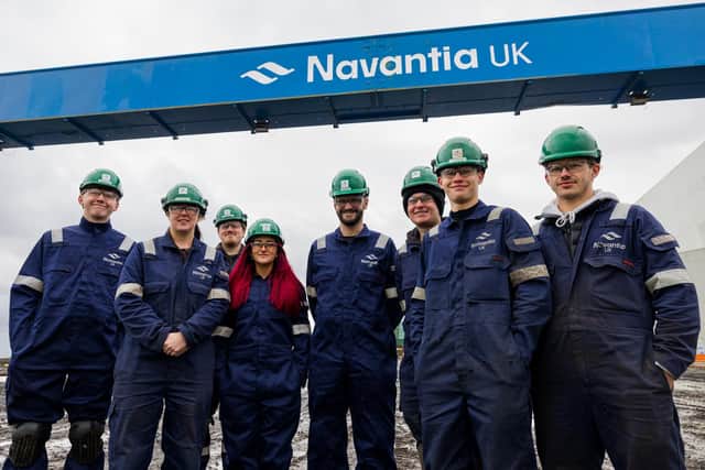 Apprentices at Navantia's Methil yard | Pic Raymond Davies