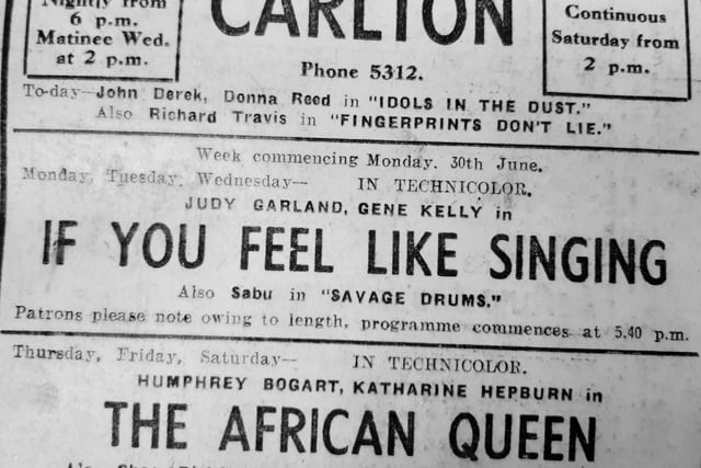 The Carlton was just one of a number of cinemas across Kirkcaldy in 1952