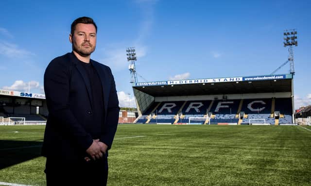 Andrew Barrowman is very keen for the Stark's Park facilities to be upgraded (Pic by Ross Parker/SNS Group)