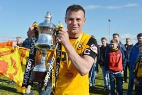 Kevin Smith captained East Fife to a League Two title win. Pic by George McLuskie