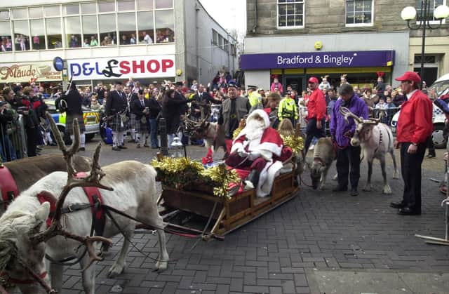 The reindeer parade used to form part of the Mercat Shopping Centre's Christmas celebrations and would bring huge numbers into Kirkcaldy town centre (Pic: Fife Free Press)