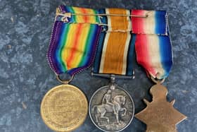 The trio of medals belonged to a Sgt Laurie who served during World War I (Pic: William MacLean)