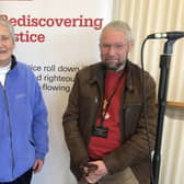 Maureen Jack and Andrew Humphreys, both Christian Aid supporters, who attended the lobby event. (Pic: Submitted)