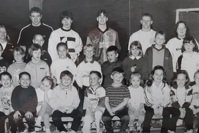 Youngsters and helpers pictured at Glenwood Playscheme in 1998