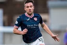 Lewis Vaughan in action for Raith Rovers versus Greenock Morton at Starks Park in Kirkcaldy last month (Photo by Ross Parker/SNS Group)