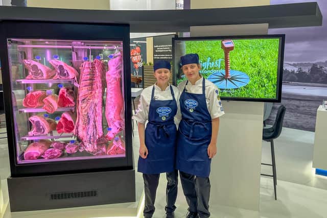 Students Leah Christie and Chelsea Dick showcased their culinary expertise on the international stage at Anuga 2023 in Cologne (Pic: Fife College)