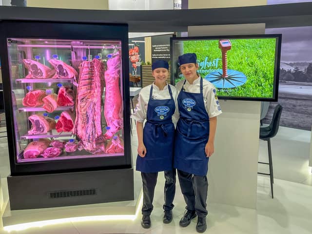 Students Leah Christie and Chelsea Dick showcased their culinary expertise on the international stage at Anuga 2023 in Cologne (Pic: Fife College)