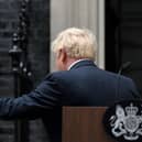 Britain's Prime Minister Boris Johnson leaves after making a statement in front of 10 Downing Street  (Pic: Justin Tallis/ AFP)