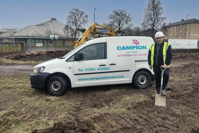 Derek McGowan, Campion Homes' site manager (Pic: Subtted)