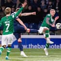 KIRKCALDY, SCOTLAND - FEBRUARY 16: Raith's Scott Brown scores to make it 2-1 during a cinch Championship match between Raith Rovers and Dundee United at Stark's Park, on February 16, 2024, in Kirkcaldy, Scotland. (Photo by Mark Scates / SNS Group)