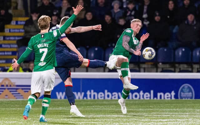 KIRKCALDY, SCOTLAND - FEBRUARY 16: Raith's Scott Brown scores to make it 2-1 during a cinch Championship match between Raith Rovers and Dundee United at Stark's Park, on February 16, 2024, in Kirkcaldy, Scotland. (Photo by Mark Scates / SNS Group)