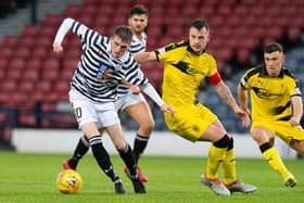 Kyle Benedictus in action for Raith Rovers during their 3-0 Scottish Cup win at Queen's Park in November 2018 (Photo: Ian Cairns)