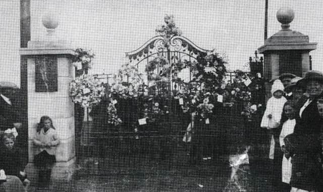 The opening of Memorial Park