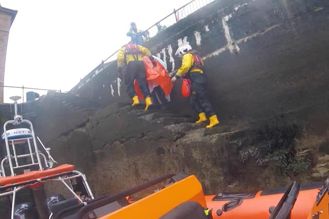 The lifeboat was at the scene within five minutes (Pic: Kinghorn RNLI)
