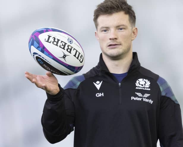 George Horne during a Scotland training session this month at Edinburgh's Oriam (Pic: Ross MacDonald/SNS Group/SRU)