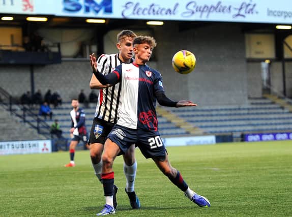 Rangers loanee Ben Williamson made his Raith debut in the derby draw. (Pic: Fife Photo Agency)