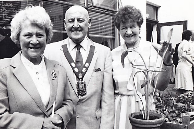 Councillor Robert Gough pictured at a fete at Randolph Wemyss Memorial Hospital, Buckhaven. Date unknown.