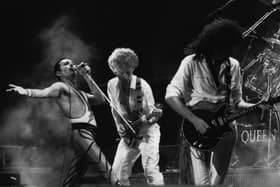 British rock group Queen in concert (Photo by Express Newspapers/Getty Images)