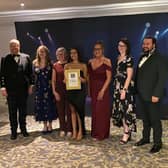 The team from Rach Optometrists with their award (Pic: Submitted)