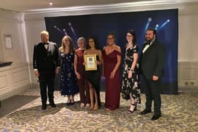 The team from Rach Optometrists with their award (Pic: Submitted)