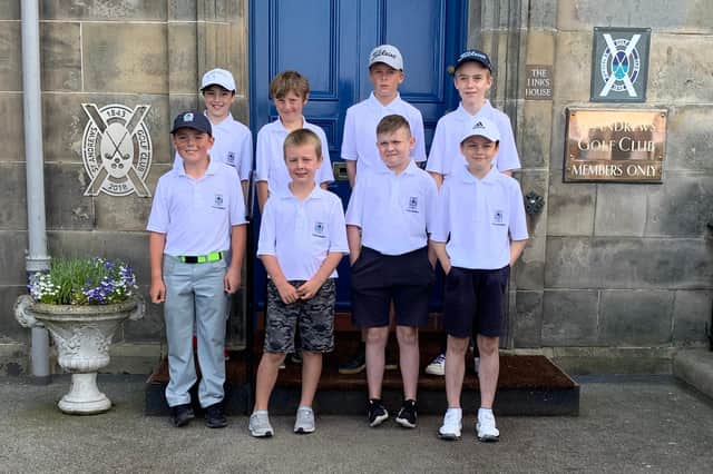 The young golfers enjoyed a winning start in their first inter club match