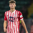 Aaron Arnott in action for Raith Rovers in a Premier Sports Cup quarter-final versus Celtic at Celtic Park in Glasgow in September 2021 (Photo by Ross MacDonald/SNS Group)