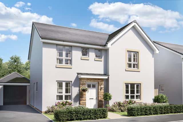 Barratt Homes has unveiled a 242 homes at Kingslaw Gait,  Kirkcaldy, adjacent to the Kingdom Park development