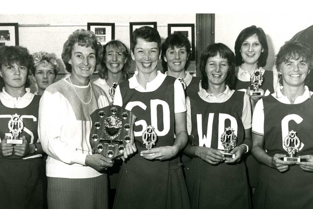 Glenrothes Ladies Netball Team pictured in October 1986