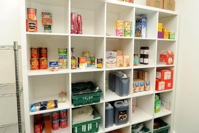 Food Support Service room. Pic: Fife Photo Agency.