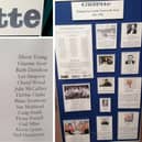 The boards which celebrate the history of the Glenrothes Gazette (Pic: Fife Free Press)
