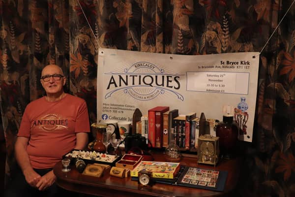 Julian Brook, aka Collectable Jules, is hosting the first antique, retro and collectables fair in Kirkcaldy for 2024.  (Pic: submitted)