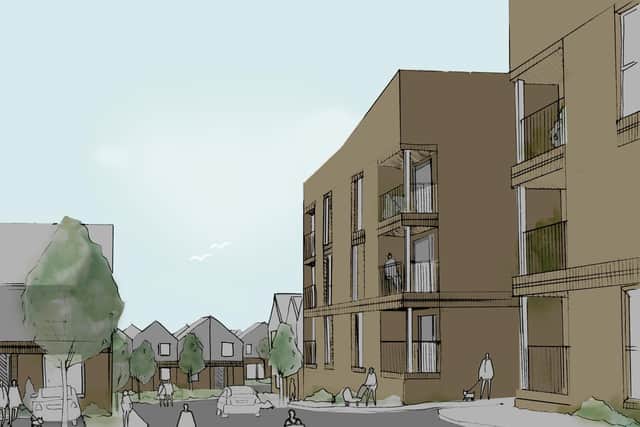 How the site could look if plans for housing are approved.