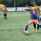 East Fife's Kevin Smith tussles with Tommy Robson during Saturday's draw with Queen's Park (Pic: Kenny McKay)