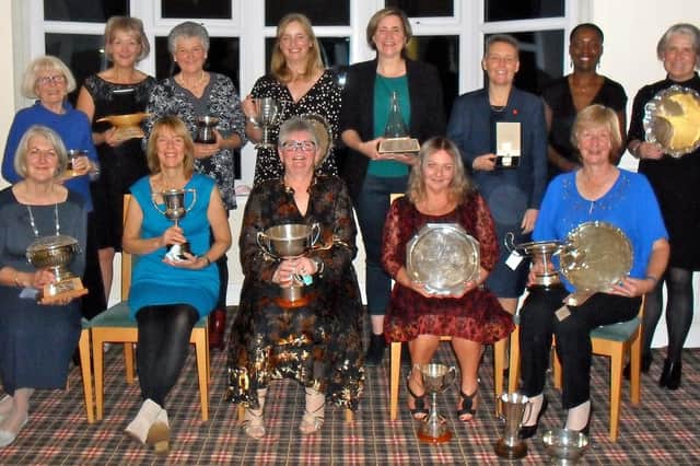 The Scotscraig ladies prize winners