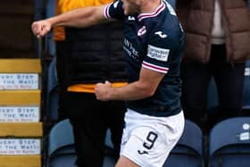 Jamie Gullan celebrates goal (Pic by Sammy/Turner SNS Group)